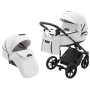 Коляска 2 в 1 Adamex Porto Light ECO кожа 100% SA-1 белый