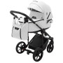 Коляска 2 в 1 Adamex Porto Light ECO кожа 100% SA-1 белый