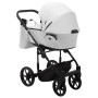 Коляска 2 в 1 Adamex Porto Light ECO кожа 100% SA-1 белый