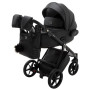 Коляска 2 в 1 Adamex Porto ECO кожа 100% SA-2 чёрный