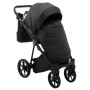 Коляска 2 в 1 Adamex Porto ECO кожа 100% SA-2 чёрный