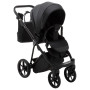 Коляска 2 в 1 Adamex Porto ECO кожа 100% SA-2 чёрный