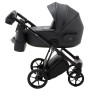 Коляска 2 в 1 Adamex Porto ECO кожа 100% SA-5 графит