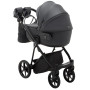 Коляска 2 в 1 Adamex Porto ECO кожа 100% SA-5 графит