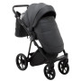 Коляска 2 в 1 Adamex Porto ECO кожа 100% SA-5 графит
