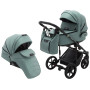 Коляска 2 в 1 Adamex Porto Light ECO кожа 100% SA-20 нефрит