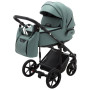 Коляска 2 в 1 Adamex Porto Light ECO кожа 100% SA-20 нефрит