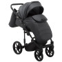 Коляска 2 в 1 Adamex Porto Light ECO кожа 100% SA-5 графит