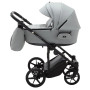Коляска 2 в 1 Adamex Porto Light ECO кожа 100% SA-3 светло-серый