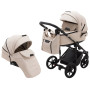 Коляска 2 в 1 Adamex Porto Light ECO кожа 100% SA-8 бежевый