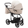 Коляска 2 в 1 Adamex Porto Light ECO кожа 100% SA-8 бежевый