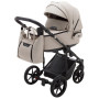 Коляска 2 в 1 Adamex Porto Light ECO кожа 100% SA-7 латте