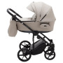 Коляска 2 в 1 Adamex Porto Light ECO кожа 100% SA-7 латте