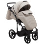 Коляска 2 в 1 Adamex Porto Light ECO кожа 100% SA-7 латте