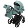 Коляска 2 в 1 Adamex Porto ECO кожа 100% SA-20 нефрит