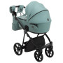 Коляска 2 в 1 Adamex Porto ECO кожа 100% SA-20 нефрит