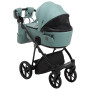 Коляска 2 в 1 Adamex Porto ECO кожа 100% SA-20 нефрит
