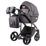 Коляска 2 в 1 Adamex Luciano кожа 100% Q102CZ графит