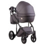 Коляска 2 в 1 Adamex Luciano кожа 100% Q102CZ графит