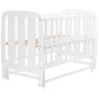 Кровать Babyroom Шарик SH-02 маятник, откидной бок  бук белый