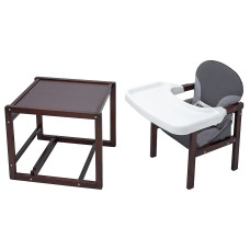 Стульчик- трансформер Babyroom Пони-220 тонированный пластиковая столешница  графит - серый