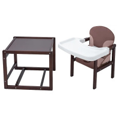 Стульчик- трансформер Babyroom Пони-220 тонированный пластиковая столешница  шоколад-капучино