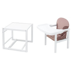 Стульчик- трансформер Babyroom Пони-240 белый пластиковая столешница  капучино-шоколад
