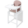 Стульчик- трансформер Babyroom Пони-240 белый пластиковая столешница  капучино-шоколад