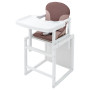 Стульчик- трансформер Babyroom Пони-240 белый пластиковая столешница  шоколад-капучино