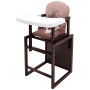Стульчик- трансформер Babyroom Винни-220 тонированный пластиковая столешница  капучино-шоколад (мишка с будильником)