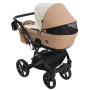 Коляска 2 в 1 Bair Kiwi кожа 100% BK-55/24 светло-бежевый - карамель