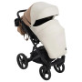Коляска 2 в 1 Bair Kiwi кожа 100% BK-55/24 светло-бежевый - карамель