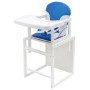 Стільчик-трансформер Babyroom Поні-240 білий пластикова стільниця синій - білий