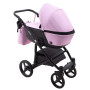 Коляска 2 в 1 Bair City ECO 13 розовый (пудра) - черный