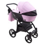 Коляска 2 в 1 Bair City ECO 13 розовый (пудра) - черный