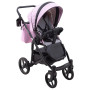 Коляска 2 в 1 Bair City ECO 13 розовый (пудра) - черный