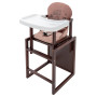 Стульчик- трансформер Babyroom Винни-220 тонированный пластиковая столешница  шоколад-капучино (мишка с чашкой)