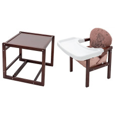 Стульчик- трансформер Babyroom Винни-220 тонированный пластиковая столешница  шоколад-капучино (мишка с сердцем)