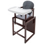 Стульчик- трансформер Babyroom Винни-220 тонированный пластиковая столешница  графит-серый (мишка с будильником)