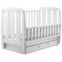 Кровать Babyroom Шарик SH-03 маятник, ящик, откидной бок  бук серый