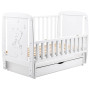 Кровать Babyroom Умка, маятник, ящик, откидной бок DUMYO-3  бук белый