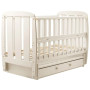 Кровать Babyroom Шарик SH-03 маятник, ящик, откидной бок  бук слоновая кость