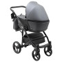 Коляска 2 в 1 Bair City ECO 19 графит (перламутр) - черный