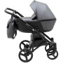 Коляска 2 в 1 Bair City ECO 19 графит (перламутр) - черный