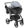 Коляска 2 в 1 Bair City ECO 19 графит (перламутр) - черный