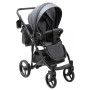 Коляска 2 в 1 Bair City ECO 19 графит (перламутр) - черный