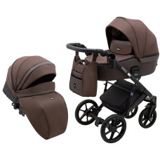 Коляска 2 в 1 Bair Marcel Light BML-02 шоколад - шоколадная кожа