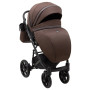 Коляска 2 в 1 Bair Marcel Light BML-02 шоколад - шоколадная кожа