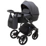 Коляска 2 в 1 Bair Marcel Light BML-05 графит - графитовая кожа