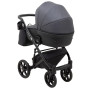Коляска 2 в 1 Bair Marcel Light BML-05 графит - графитовая кожа